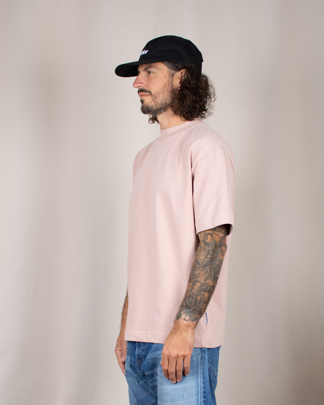 Relaxed Tee Blank Rose Grey