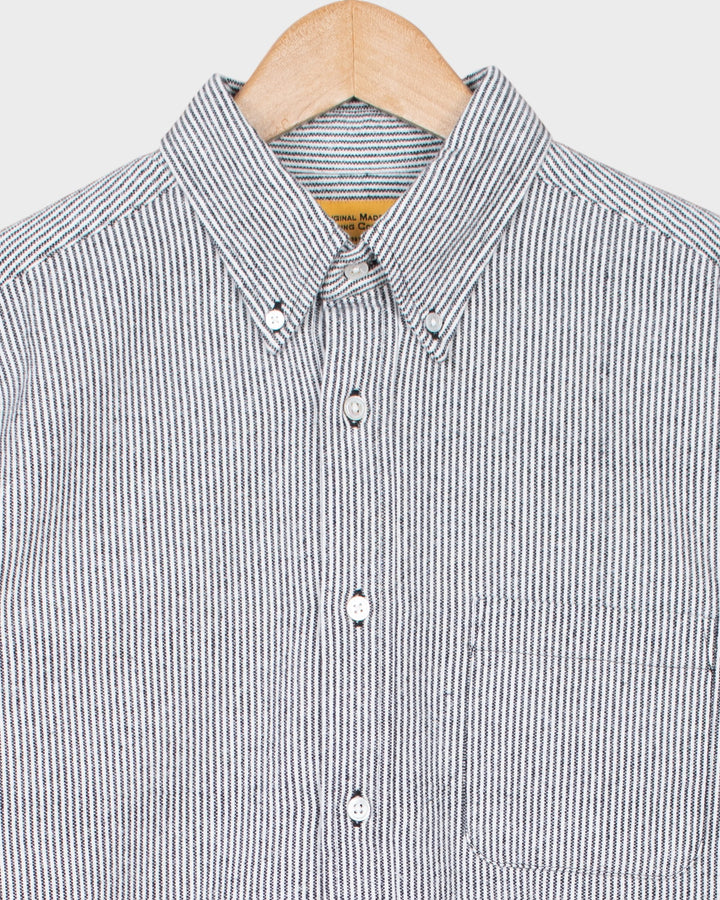 N°5 Classic Button Down Collar Shirt White/Black