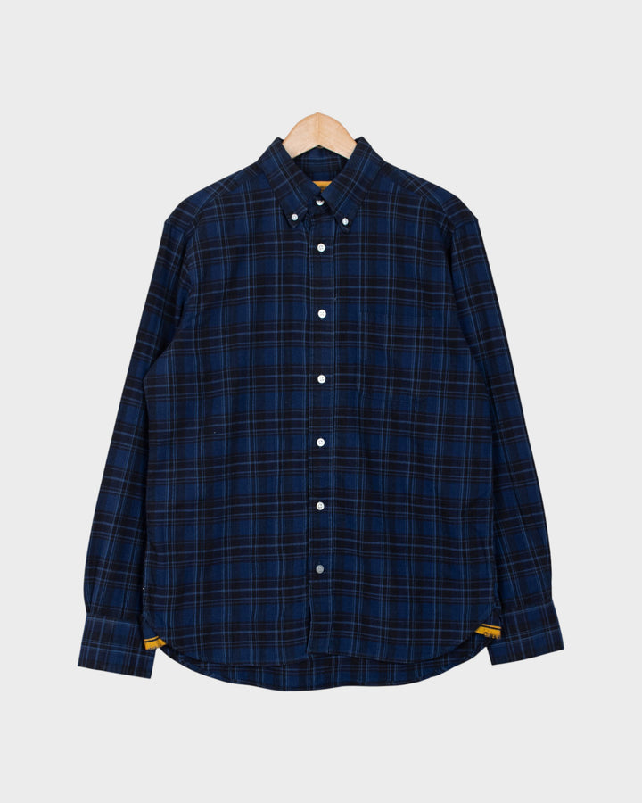 N°5 Classic Button Down Collar Shirt Black/Blue