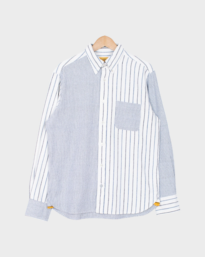 N°5 Classic Button Down Collar Shirt White/Blue