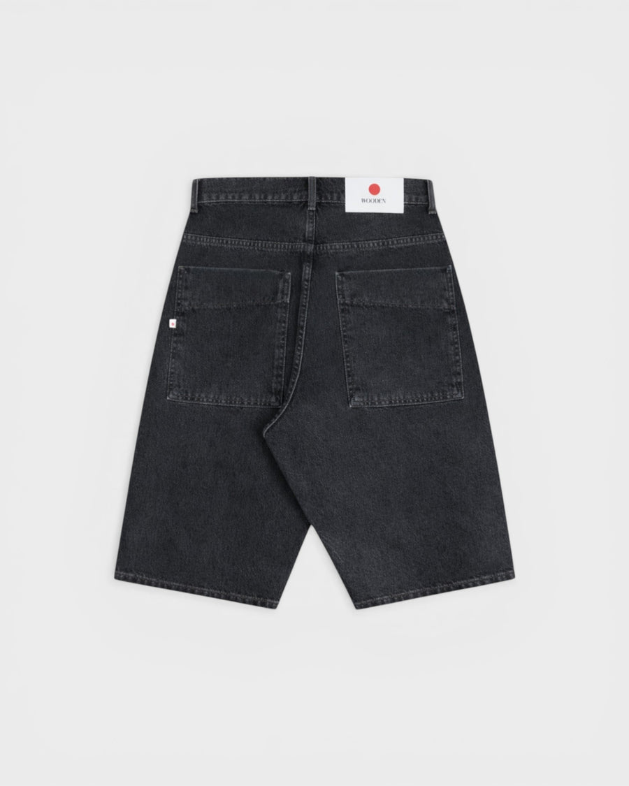 Japan Square Pocket Short Black Raw