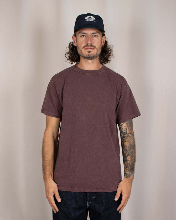 Short Sleeve Crew T-shirt P-Bordeaux
