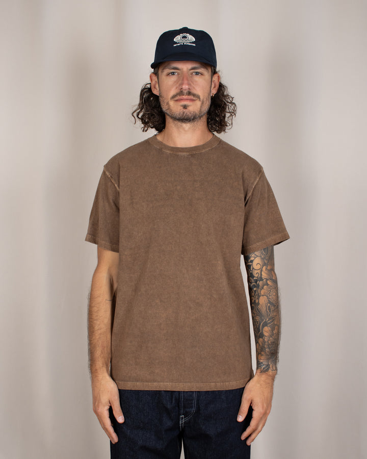 Short Sleeve Crew T-shirt P-Brown