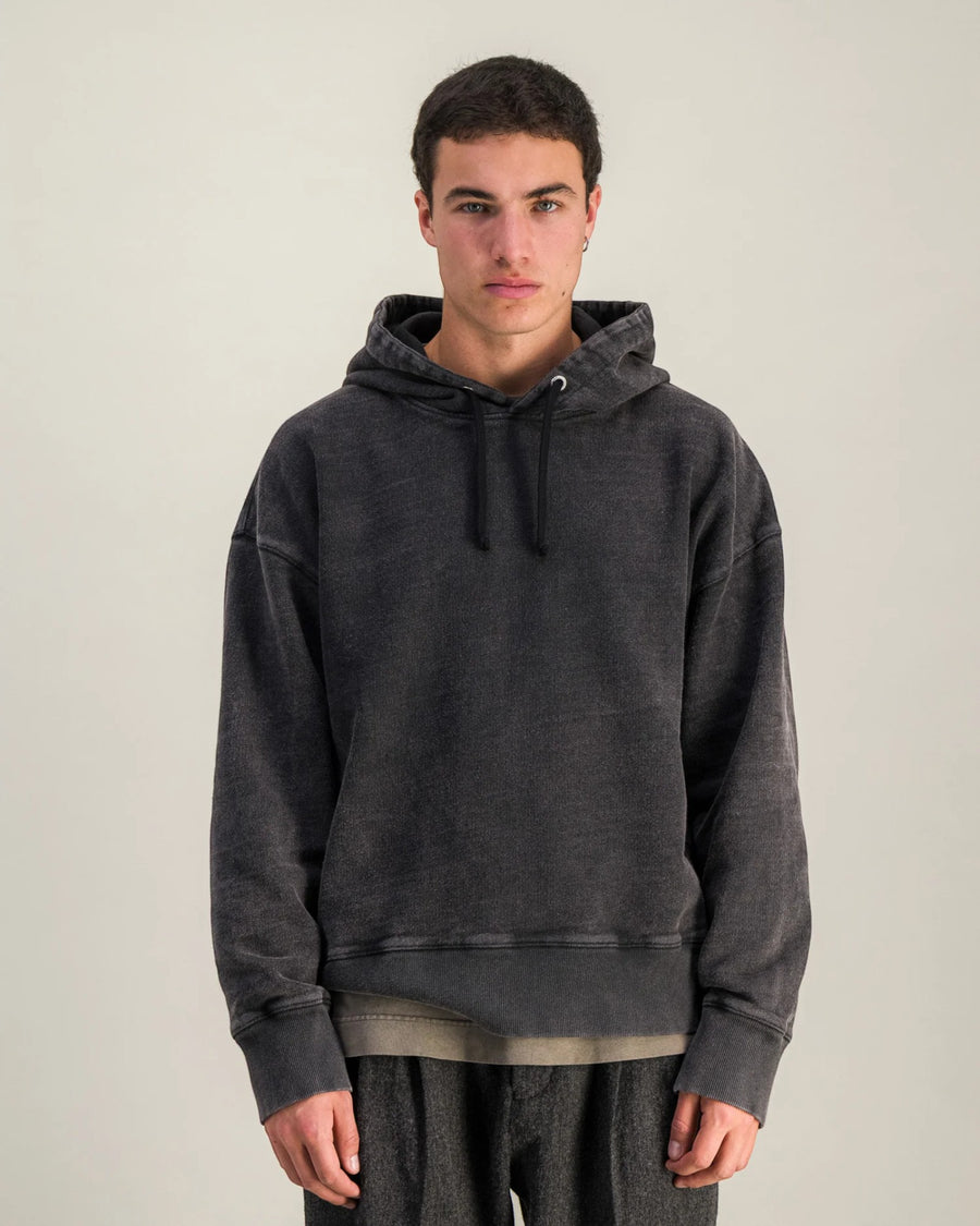 Hoodie Heavy Sweater Faded Black