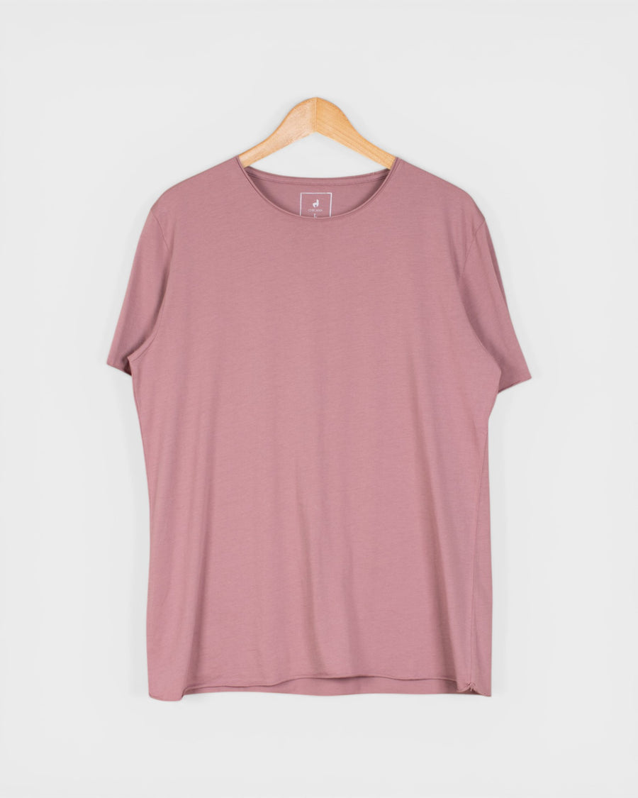 T-shirt coton Pima Terre Mauve