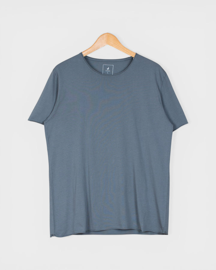 T-shirt coton Pima Gris Pyrénées
