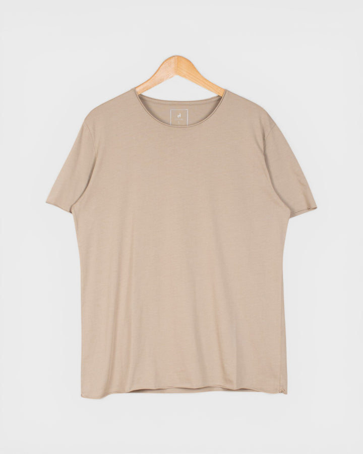T-shirt coton Pima Taupe