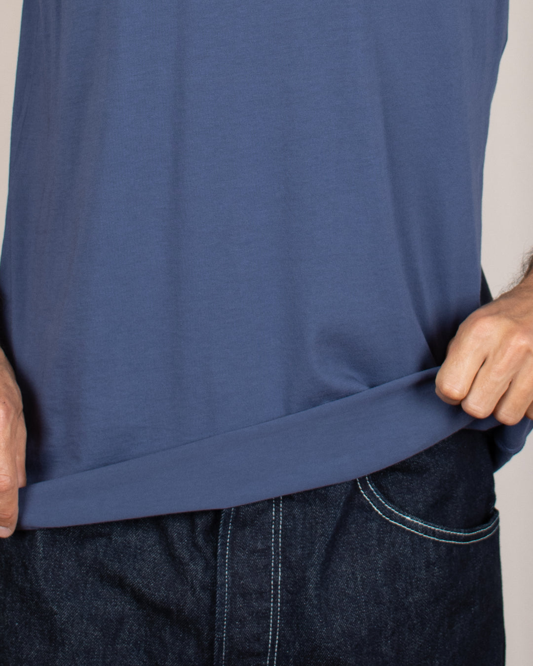 T-shirt coton Pima Marina