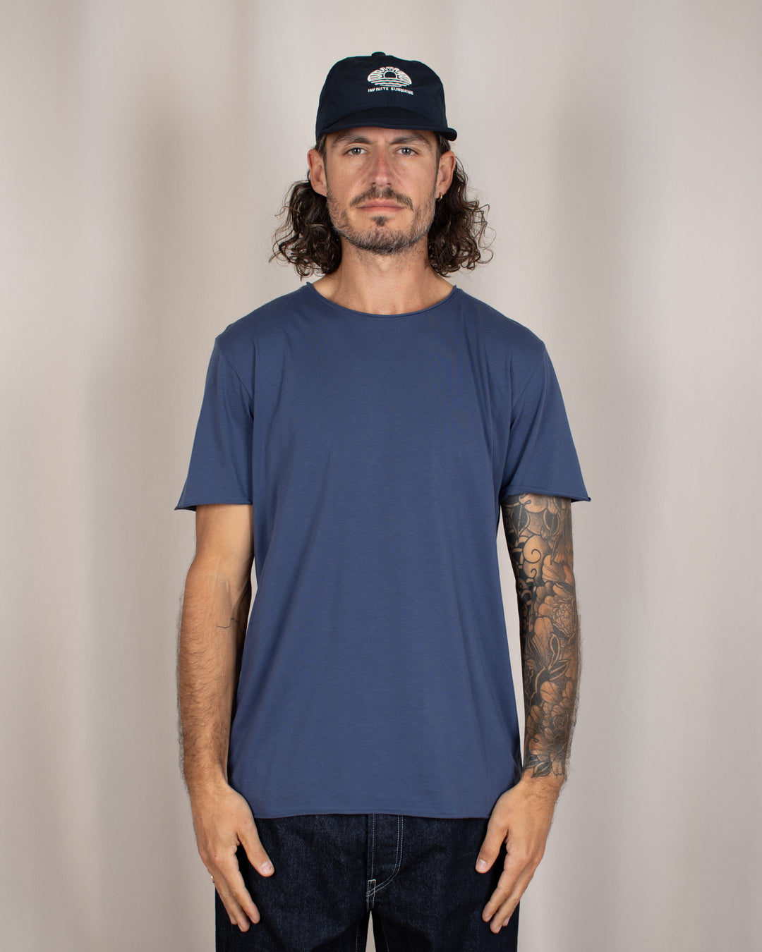 T-shirt coton Pima Marina