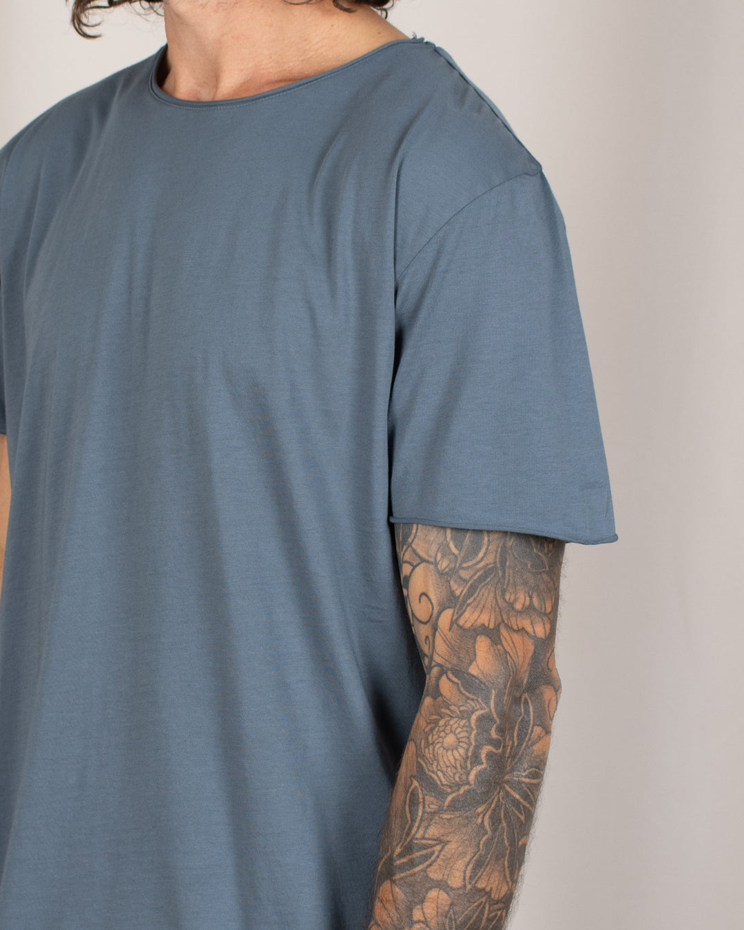 T-shirt coton Pima Gris Pyrénées