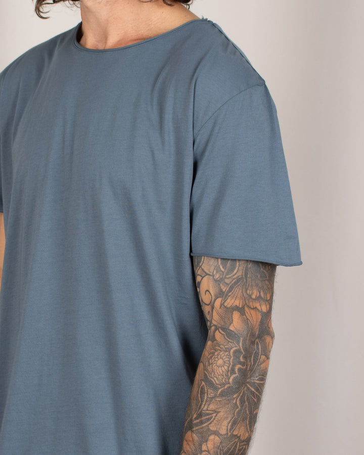 T-shirt coton Pima Gris Pyrénées