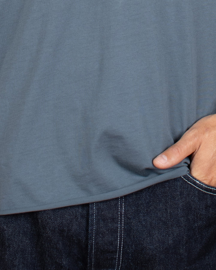 T-shirt coton Pima Gris Pyrénées