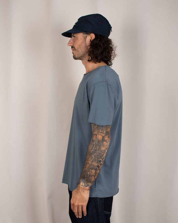 T-shirt coton Pima Gris Pyrénées