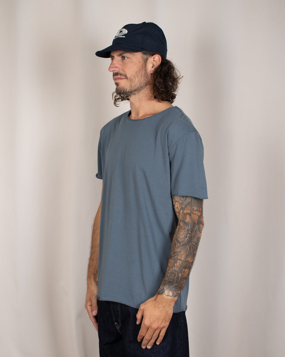 T-shirt coton Pima Gris Pyrénées