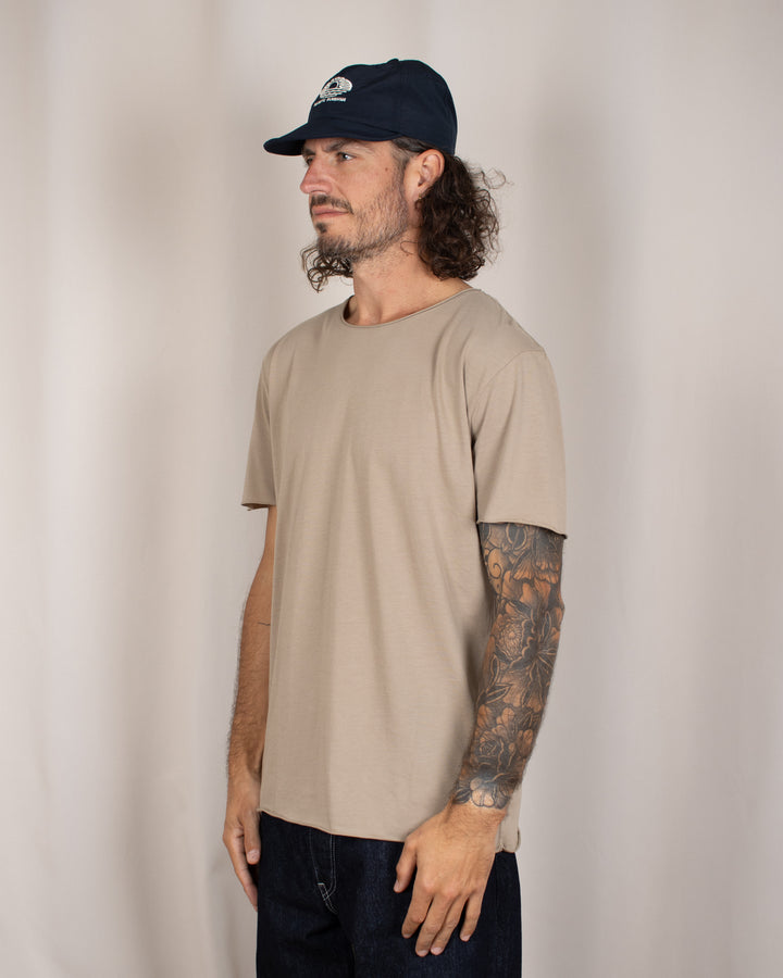 T-shirt coton Pima Taupe