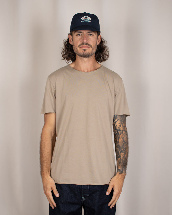 T-shirt coton Pima Taupe
