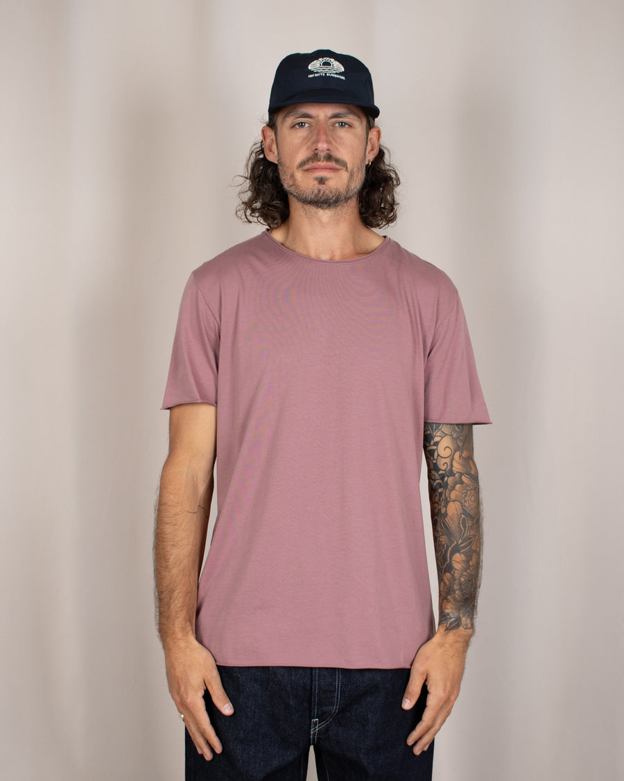 T-shirt coton Pima Terre Mauve