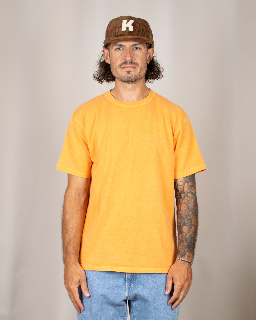 Short Sleeve Crew T-shirt P-Persimmon