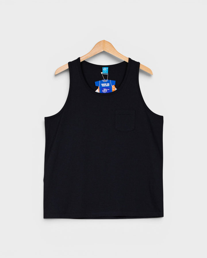 Pocket Tank Top Black