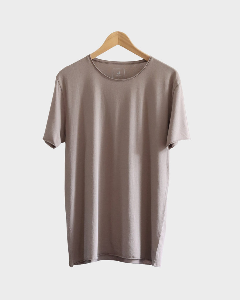 T-shirt coton Pima Taupe