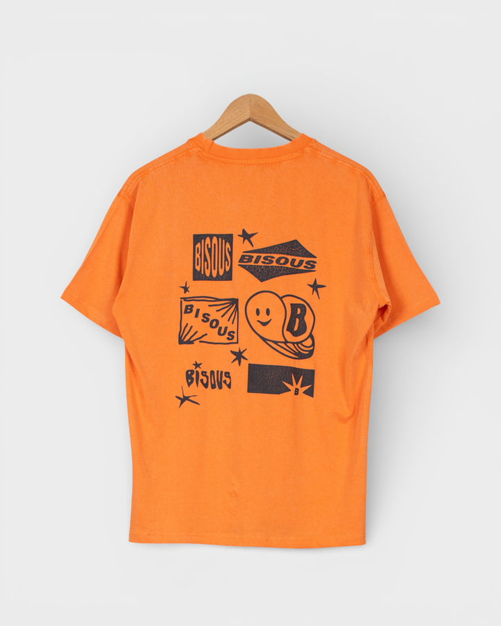 T-shirt Flyer Washed Orange