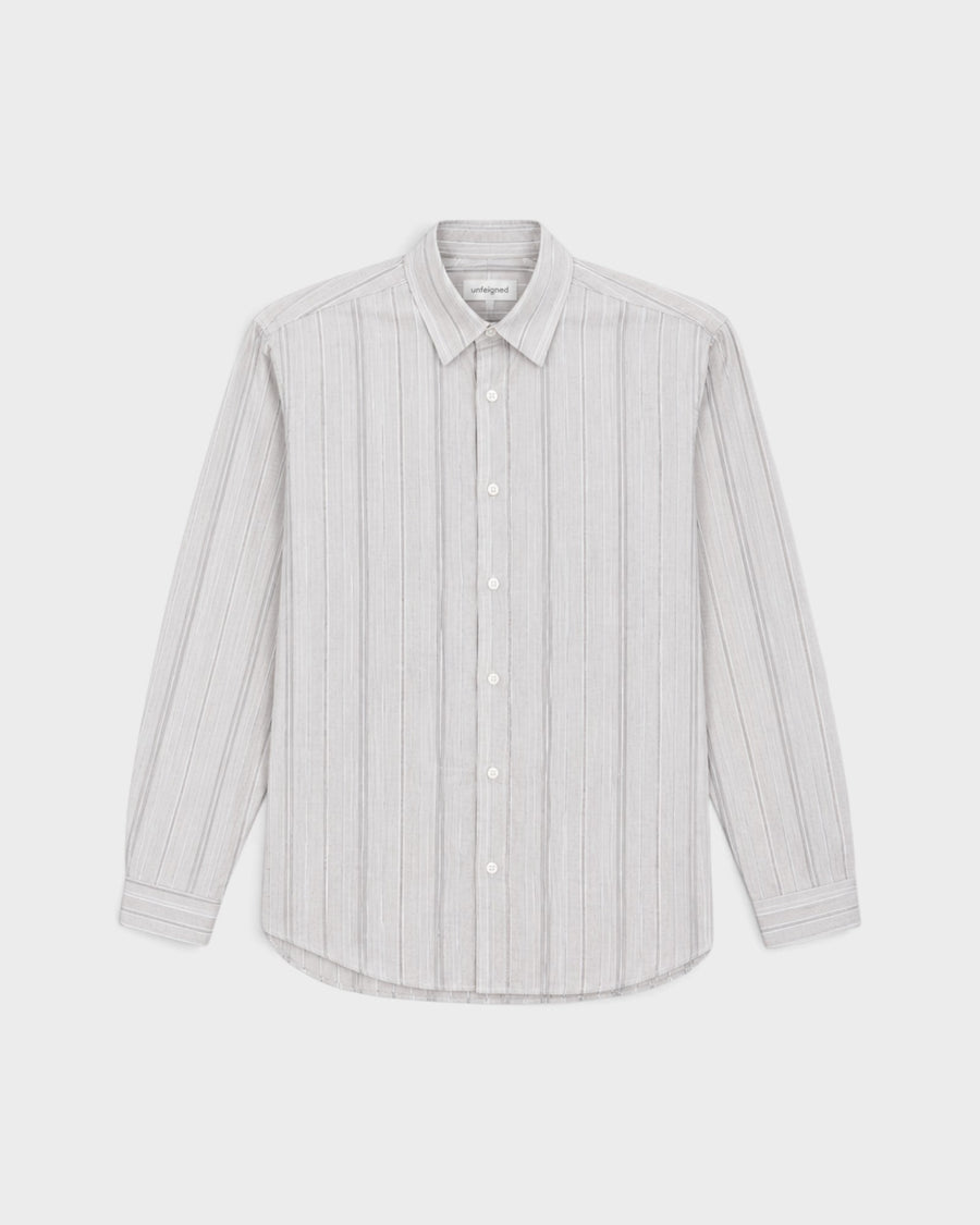 Long Sleeve Baggy Shirt Organic Cotton Thousand Stripes 2