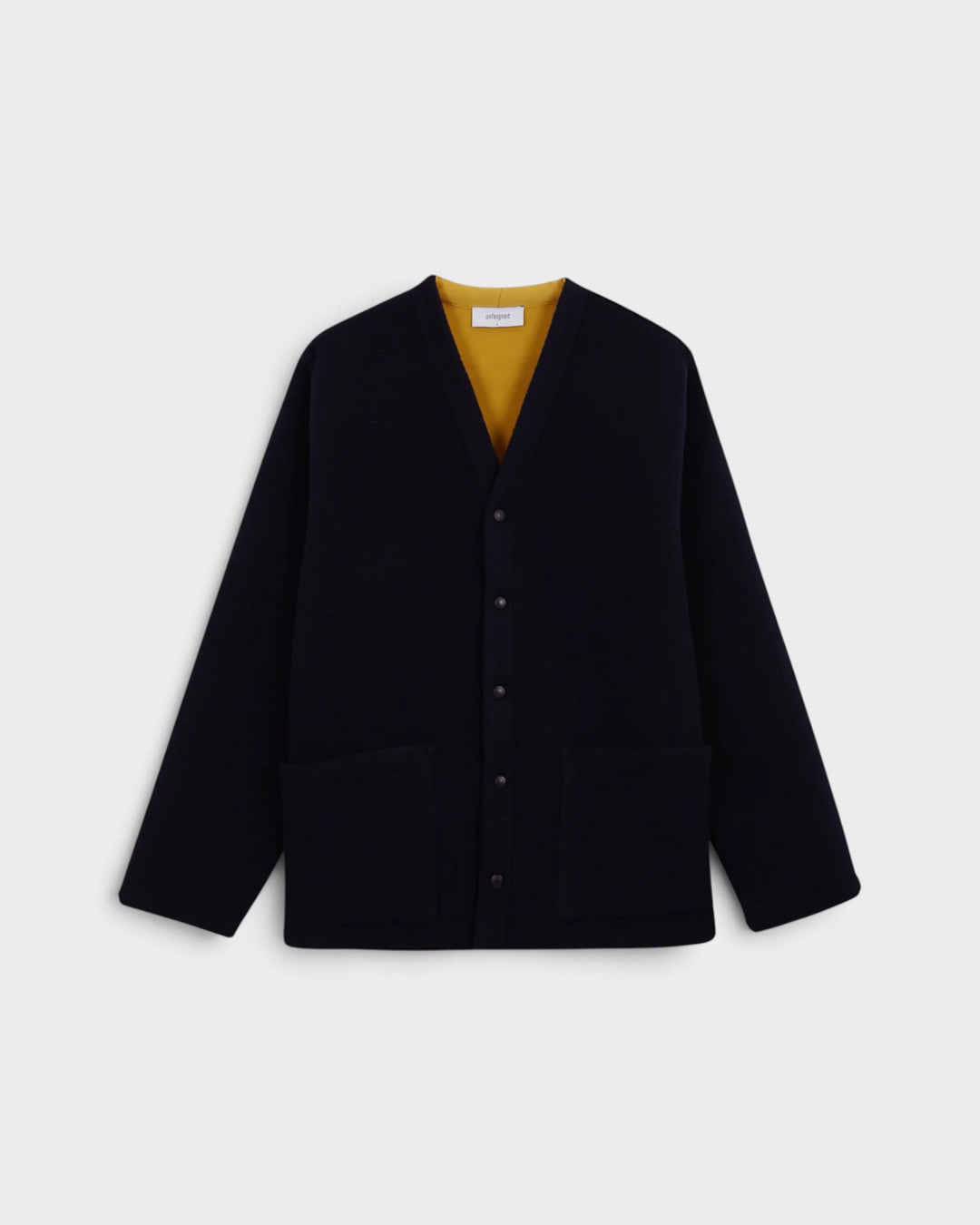Winter Cardigan Navy Unfeigned, vue à plat de face