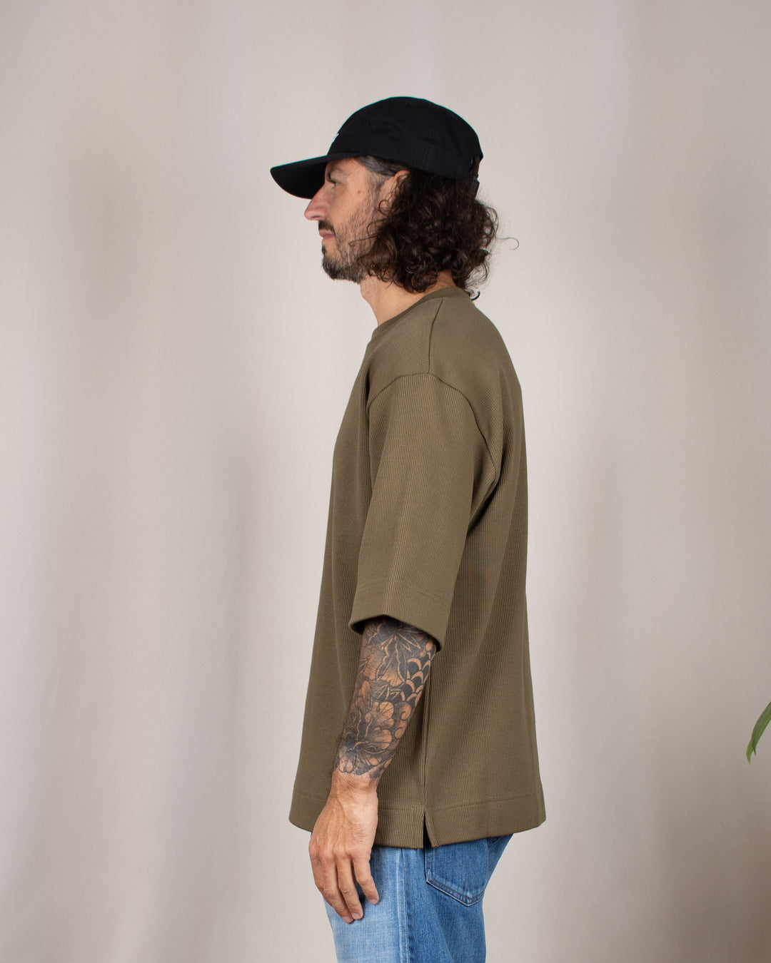 T-Shirt Vahé Manches Courtes Kaki