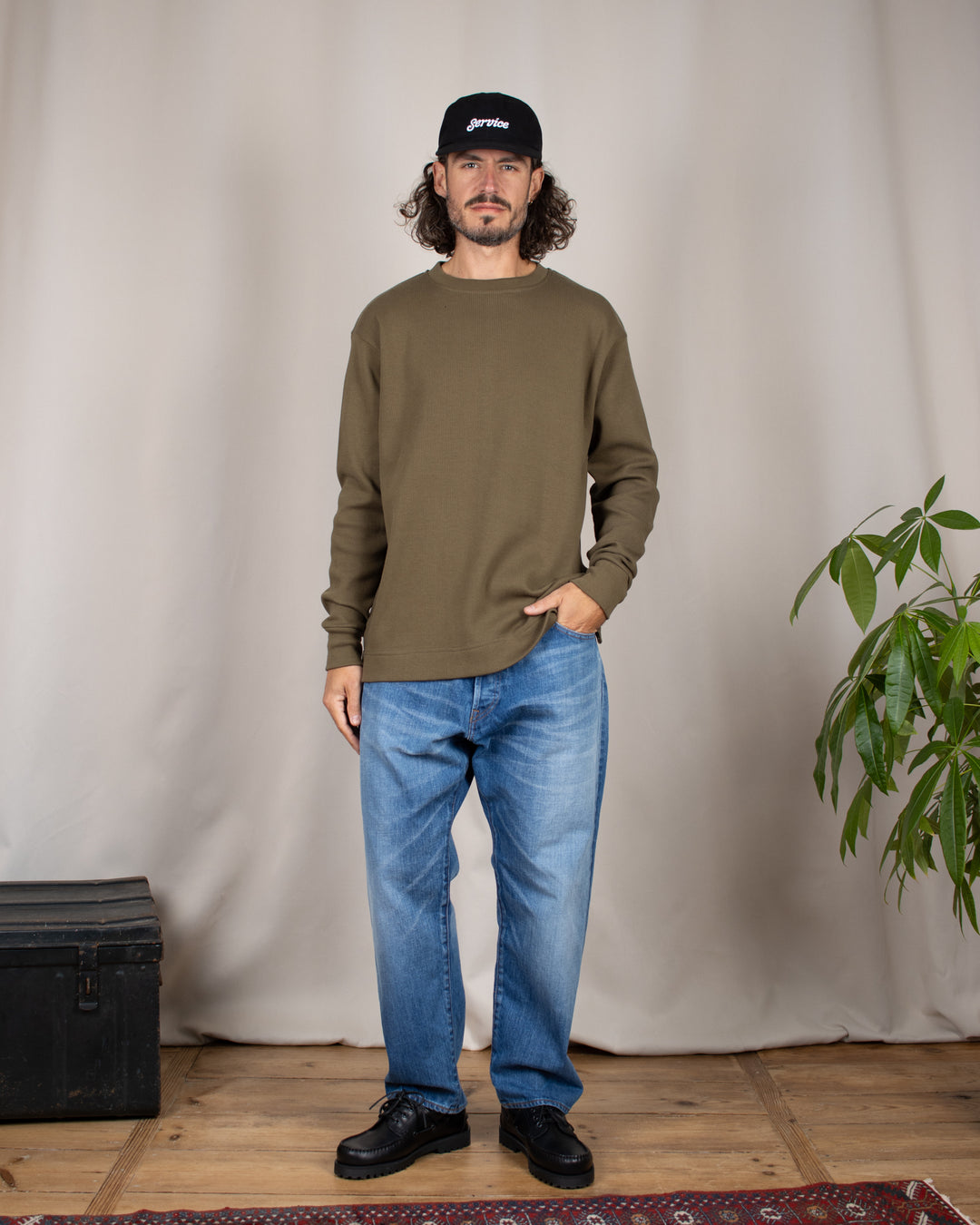 T-Shirt Vahé Manches Longues Kaki