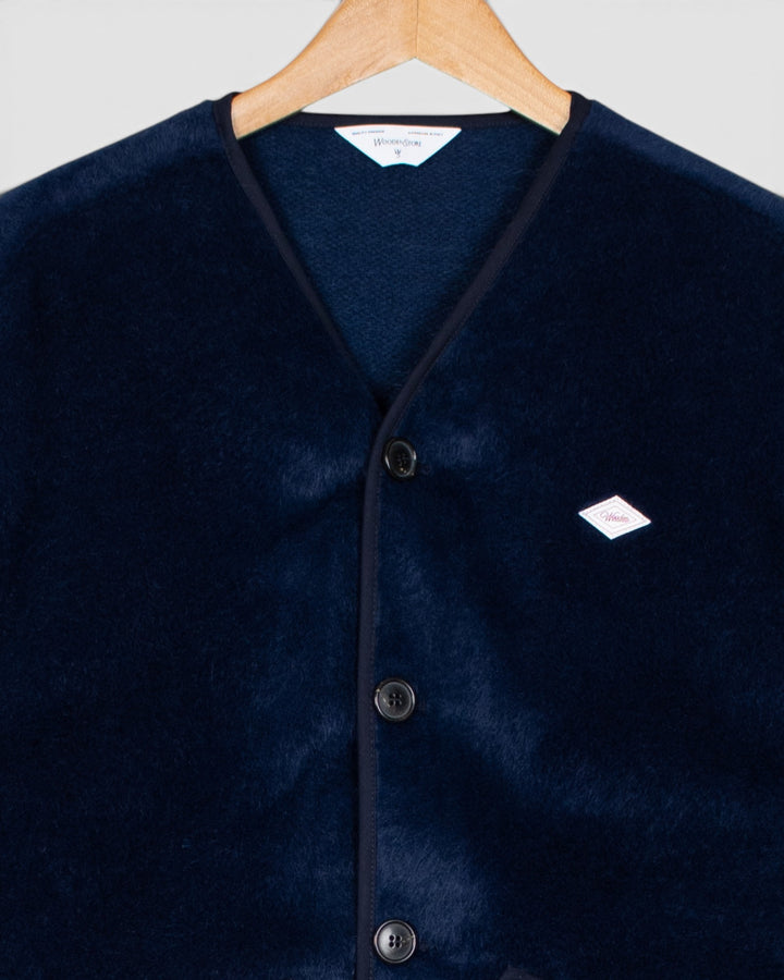 Cameron Cardigan Blu Navy Wooden - vue 2