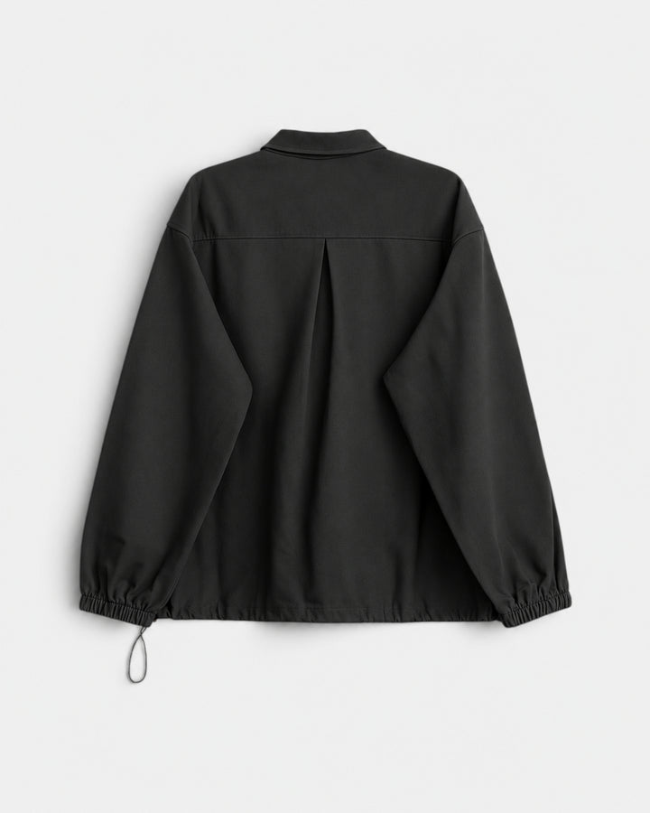 Wooden Ohio M/L Overshirt Nero Nettuno — vue de dos