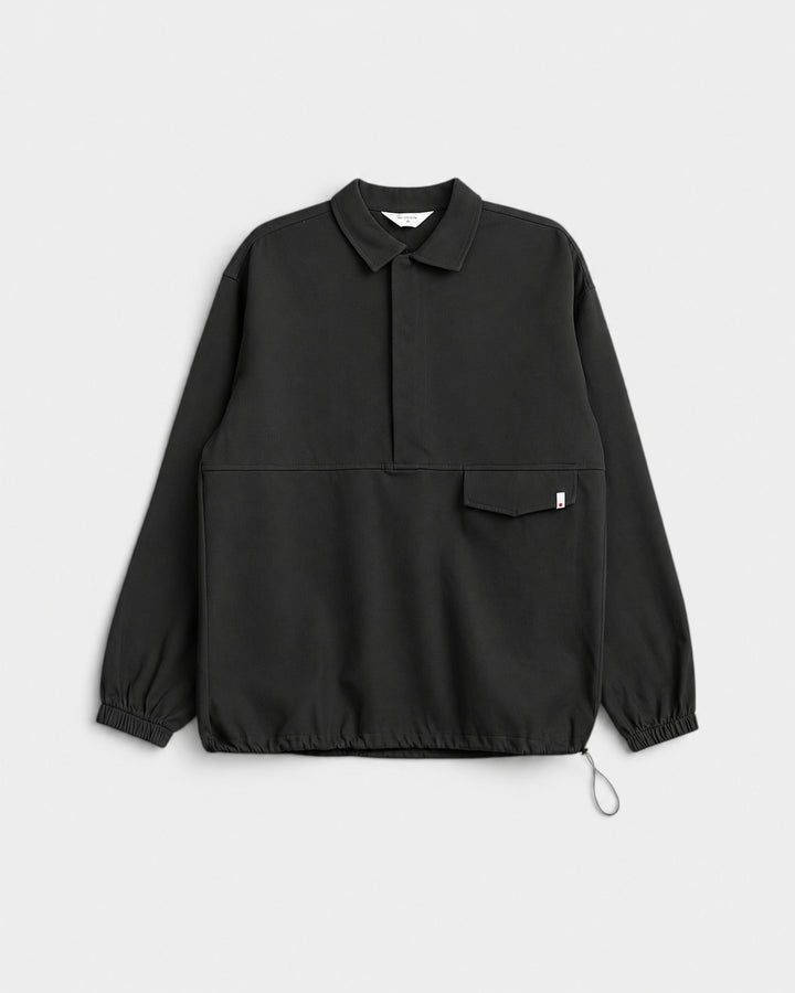 Wooden Ohio M/L Overshirt Nero Nettuno — vue de face