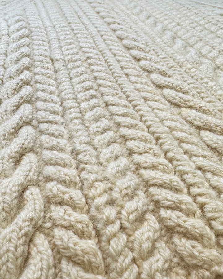 Wool turtleneck fisherman sweater - Size S/M