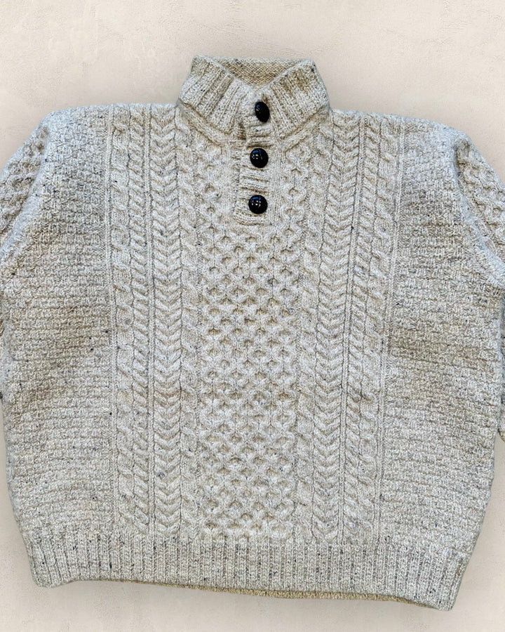 Wool buttoned collar sweater - Size S/M